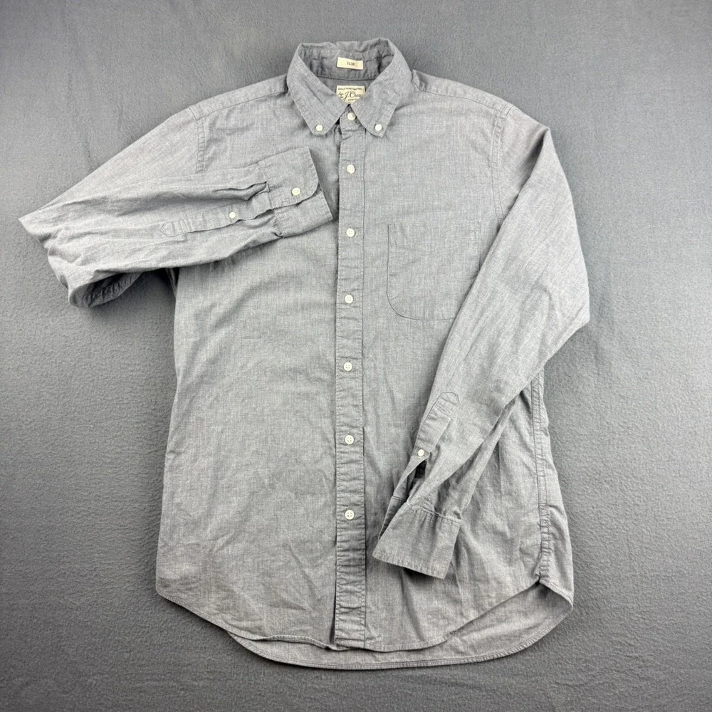 J Crew Oxford Shirt Men's S Plaid Classic Slim Stretch Dress Casual Office Lot 5